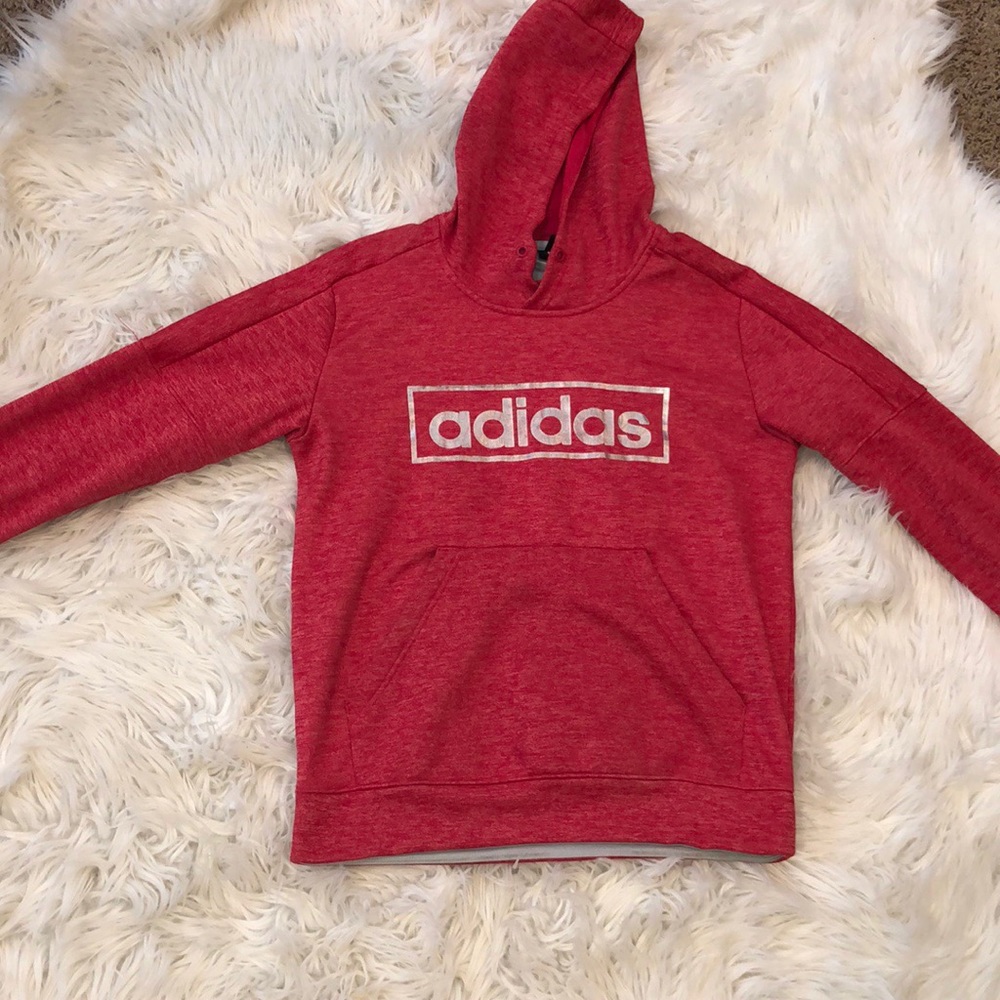 Pink adidas hoodie